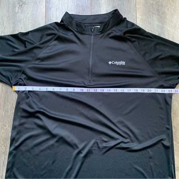 Columbia PFG Terminal Tackle 1/4 Zip Pullover Performance Fishing Gear Black XL - Picture 9 of 12